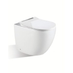 Ascoli Rimless Flushing Wall Faced Toilet Suite