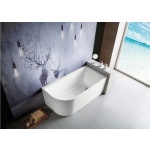 1500mm Corner Back To Wall Bath - RIGHT