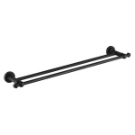 Medoc Traditional Double Towel Rail 600mm M/Black